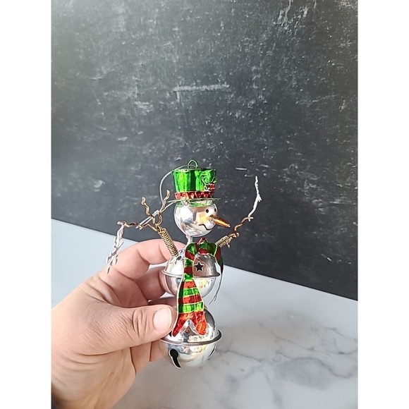Jingle Bell Snowman Christmas Ornament - Picture 10 of 10